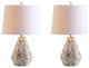 Isabella 21" Seashell Table Lamp, Natural Ivory, Set of 2