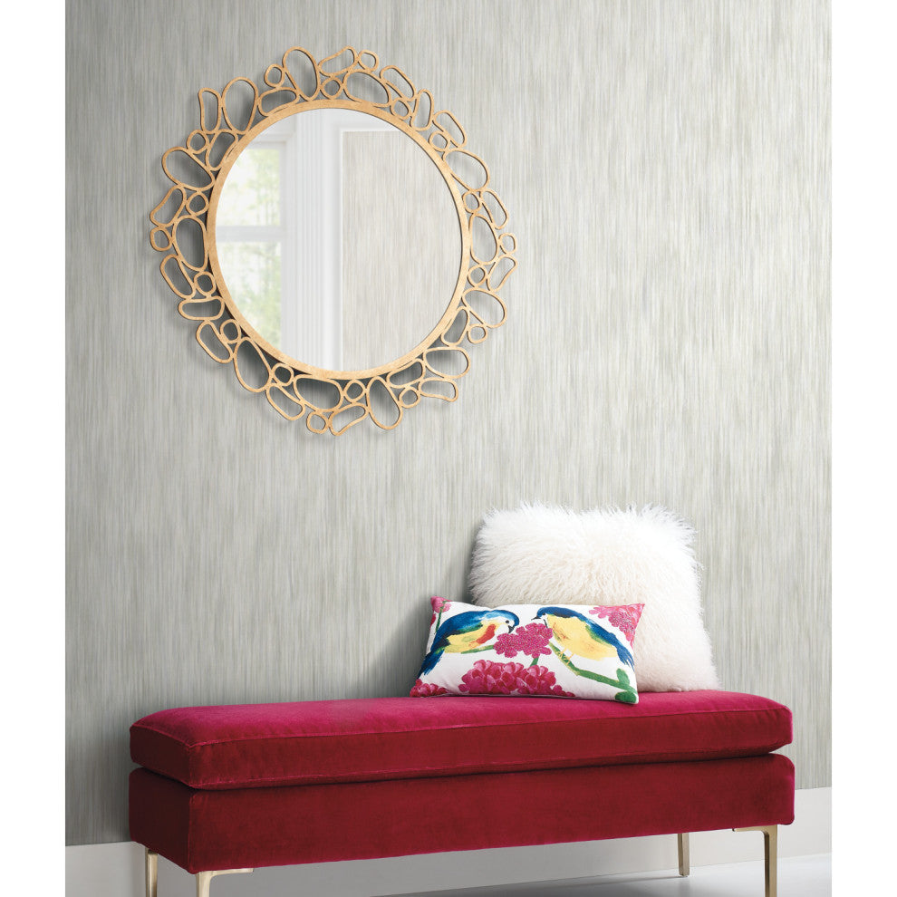 Cool Gray Opalescent Stria Wallpaper