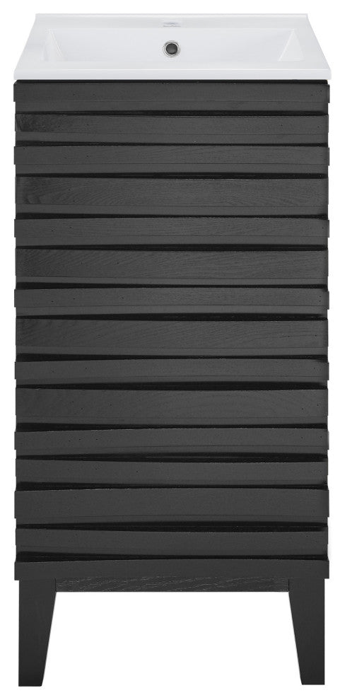 Cascade 18" Bathroom Vanity, Black