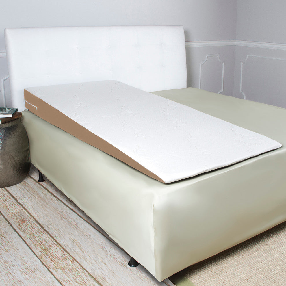 Avana SuperSlant Full Length Bed Wedge Pillow with Bamboo Cover, Half-Queen