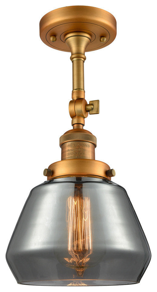 Innovations Lighting 201F-Bb-G173-Led 1 Light Dimmable Led Semi-Flush Mount