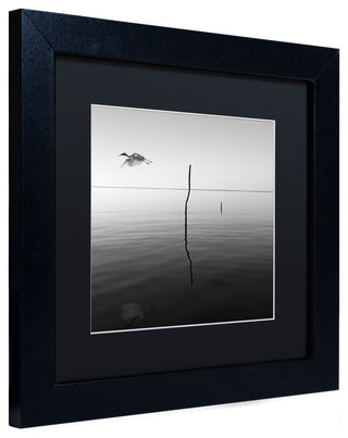 "Fly" Matted Framed Canvas Art by Moises Levy