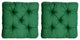 Alma Seat Cushions, Set of 2, Green