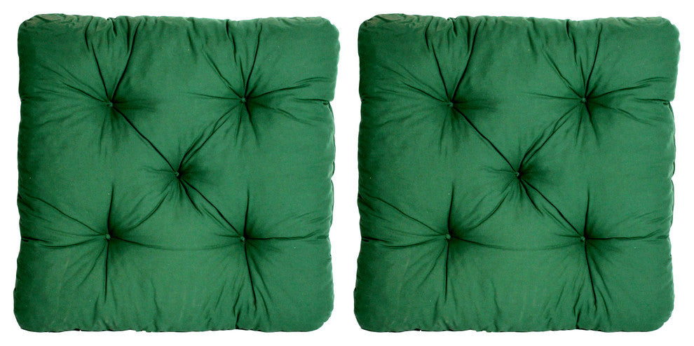 Alma Seat Cushions, Set of 2, Green