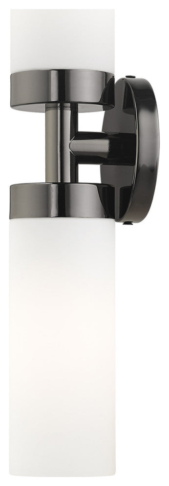 Black Chrome Nautical, Industrial, Contemporary, Urban, Sleek Vanity Sconce