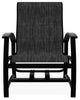 Belle Isle Sling Outdoor Hidden Motion Lounge Chair, Augustine Shadow/Black