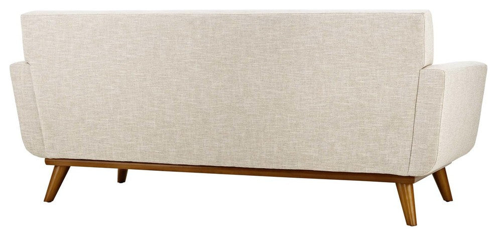 Modway Engage Upholstered Loveseat, Beige