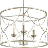 Landree Collection 3-Light Chandelier, Silver Ridge