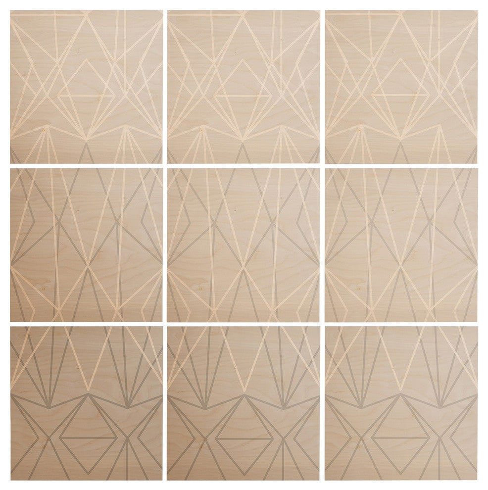 Deny Designs Mareike Boehmer Simplicity 4 Wood Wall Mural, 4'x4'