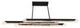 Valira Integrated LED Chandelier, Black, 60"