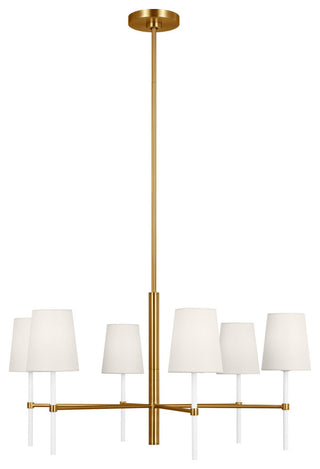 Monroe Medium Chandelier, Burnished Brass