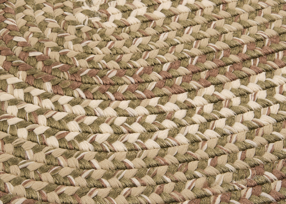 Colonial Mills Braxton Indoor Outdoor Braided Rug Green 27