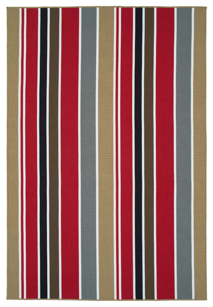 Voavah Red 2' x 3' Rectangle Throw Rug