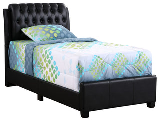 Bed, Black, Twin