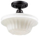 Elk Lighting 66221-1 Quinton Parlor 1-Light Semi Flush Light