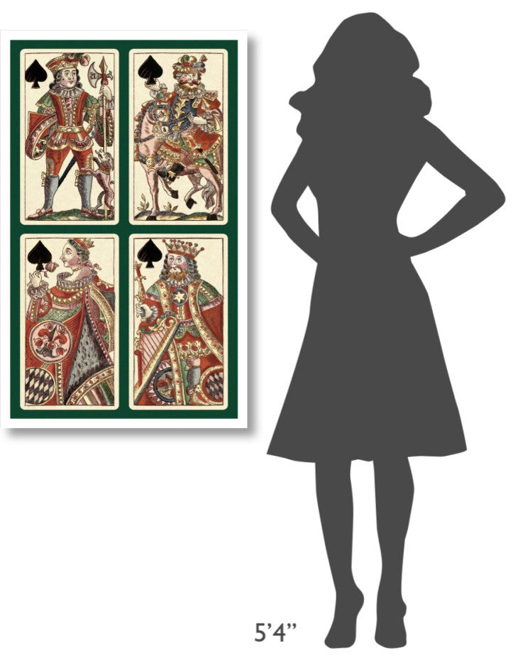 "Spades (Bauern Hochzeit Deck)" Print by Andreas Benedictus GÃŒÂ¦bl, 26"x42"