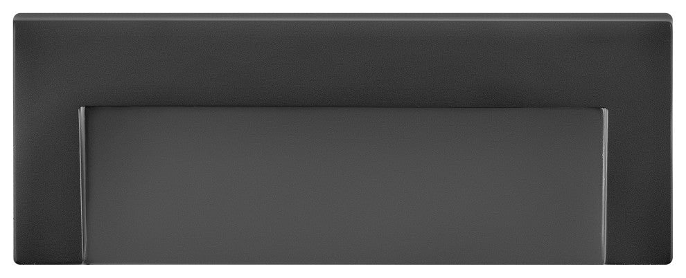 Hinkley Taper Landscape Light, Satin Black, Wide Horizontal Deck Sconce