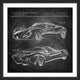"Ferrari Design" Framed Painting Print, 18"x18"