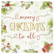 "Christmas Sentiments IV" Digital Paper Print by Katie Pertiet, 26"x26"