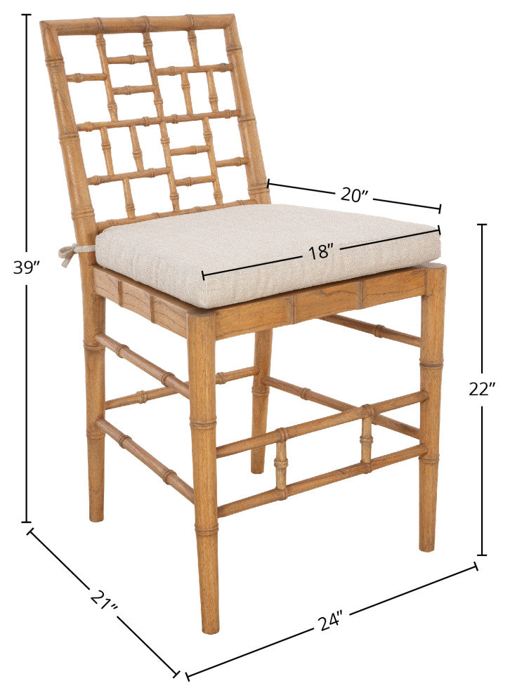 Hugo 39" Tall Counter Stool, Natural