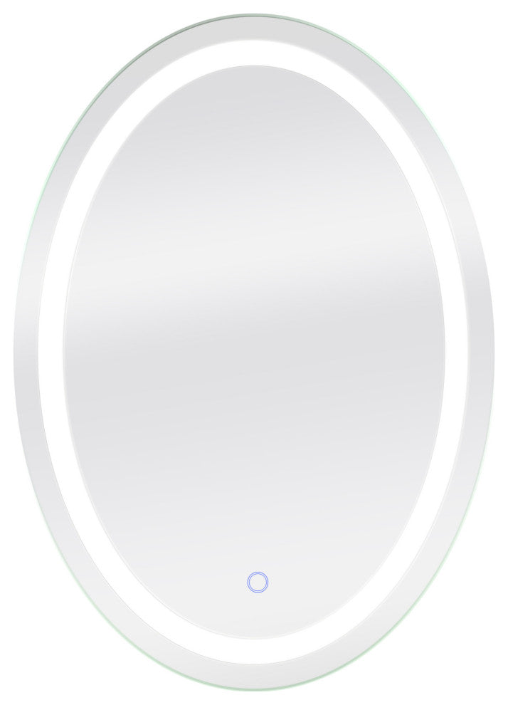 Dyconn Faucet Edison Tri-Color Oval Round Wall Mounted Backlit LED Mirror