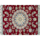 Burgundy Red, Nain Design, 250 KPSI, Soft Wool Hand Knotted Rug, 4'6"x6'10"