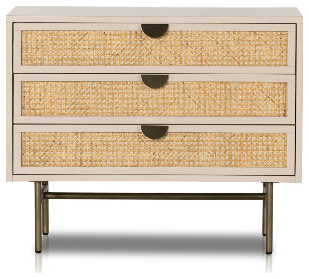 Luella Large Nightstand-Matte Alabaster