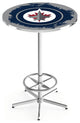 Holland L216 Vancouver Canucks 42x28" Pub Table - Chrome