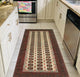 Vintage Distressed Wells Beige/Red Rug, 3'10x7'0