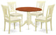 5 Pc Kitchen Set -Dining Table, 4 Wooden Kitchen Chairs In Buttermilk, Cherry