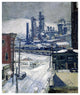 "Blast Furnaces in Winter" Digital Paper Print by H.J. Brennan, 15"x18"