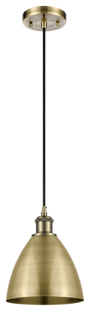 Ballston Dome Mini Pendant, Antique Brass