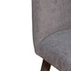 Amalie Swivel Bar Stool in Grey Oak Wood Finish with Mocha Fabric