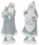 Santa With Sweater Coat Figurine, 2-Piece Set