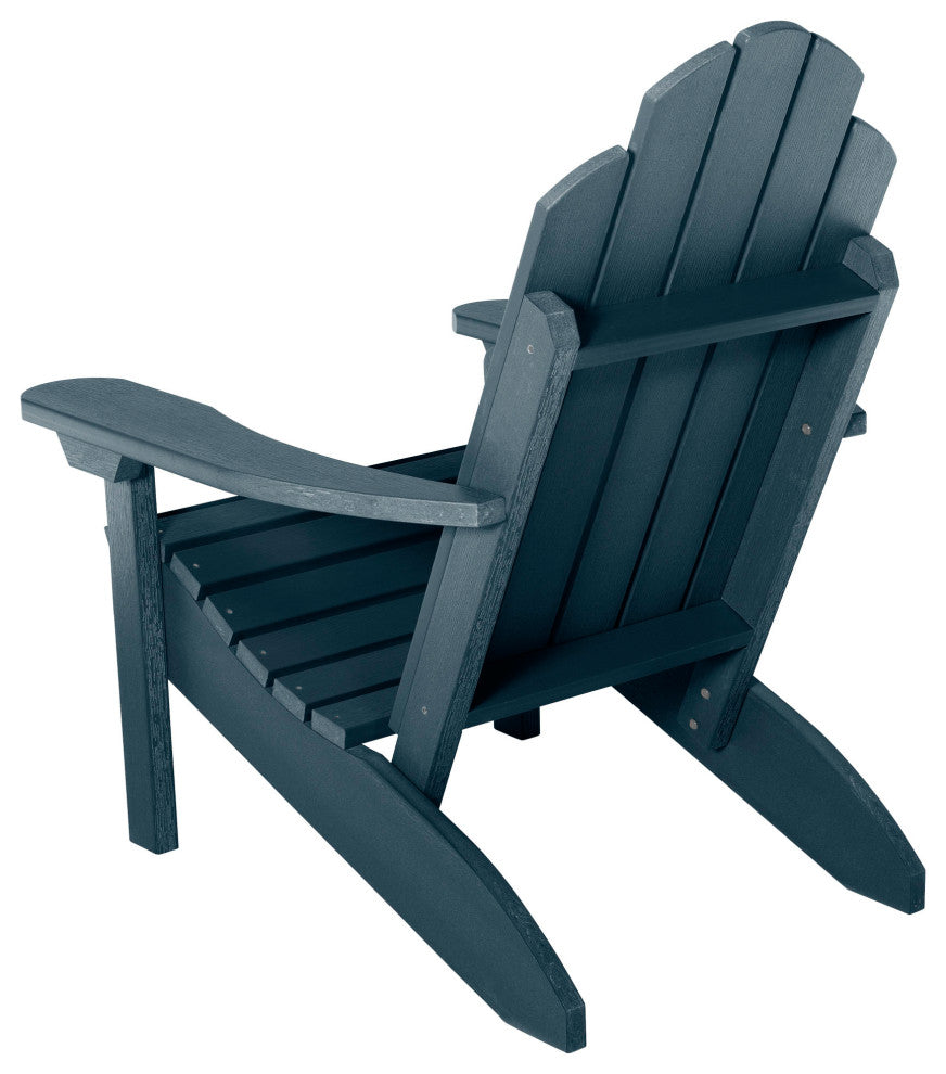 Seneca Adirondack Chair, Weathered Acorn, Federal Blue