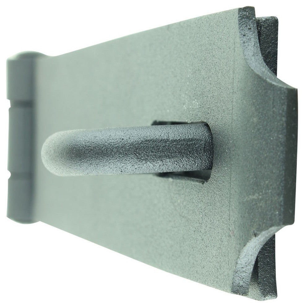 Heavy Duty Padlock Hasp Door Latch Large Black Wrought Iron 9.75" Strap