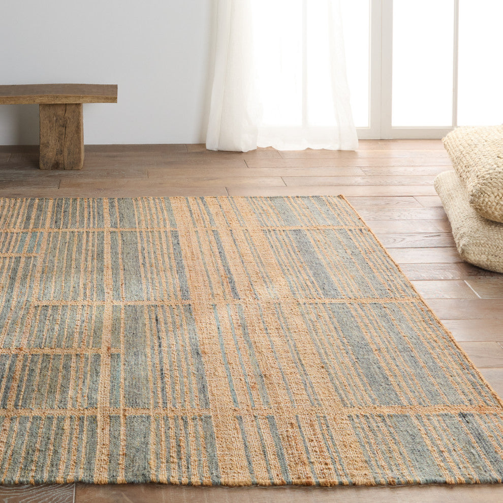 Jaipur Living Ciana Handmade Striped Brown/Blue Area Rug 8'X10'