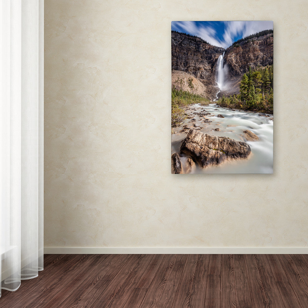 Pierre Leclerc 'Takakkaw Falls' Canvas Art, 32x22