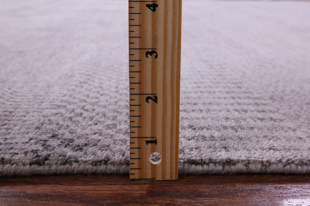 6' 1" X 9' 5" Savannah Grass Handmade Wool and Silk Rug Q11392