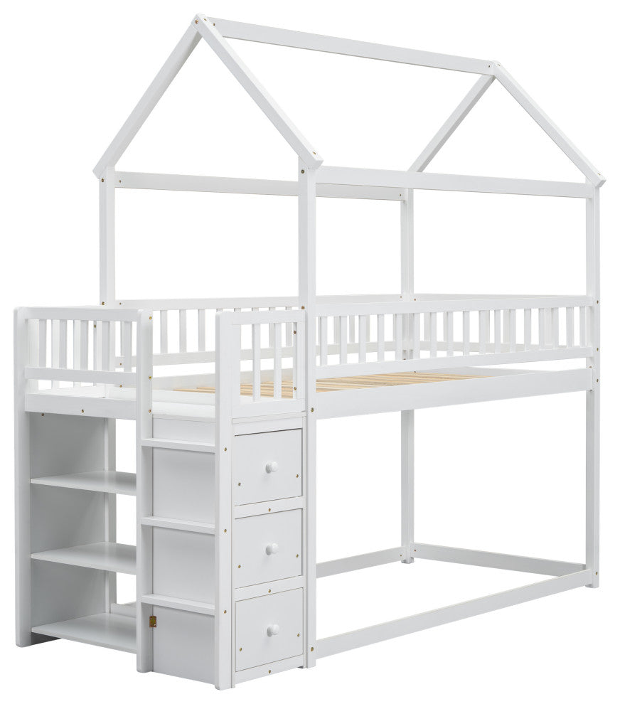 Gewnee TWIN/TWIN HOUSE BUNK BED