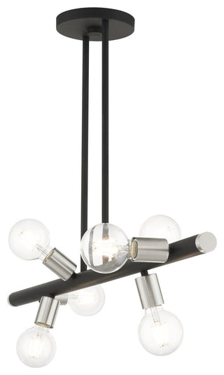 Black Modern, Urban, Scandinavian, Linear Chandelier