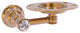 Carolina Crystal Tumbler and Toothbrush Holder, Brushed Bronze