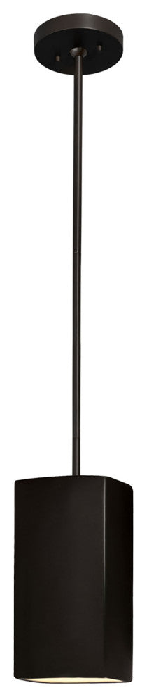 Rectangle Pendant, Carbon Matte Black, Matte Black, Incandescent