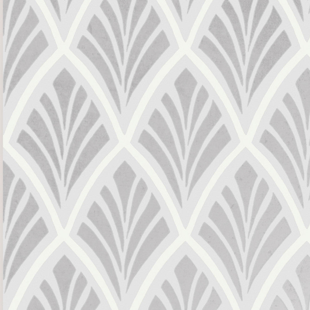 Laura Ashley Florin Wallpaper, Silver