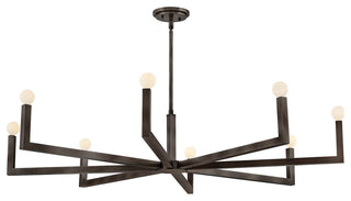 Hinkley Ezra Large Single Tier Chandelier, Black Oxide