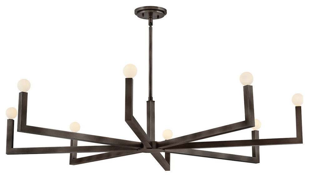 Hinkley Ezra Large Single Tier Chandelier, Black Oxide