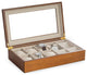 Cherry Wood 6 Watch and 4 Pocket Watch Storage Box