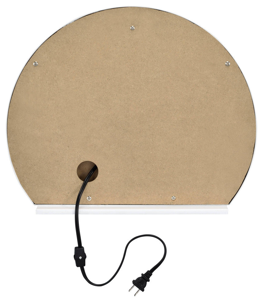ACME Alma Accent Mirror, White Finish