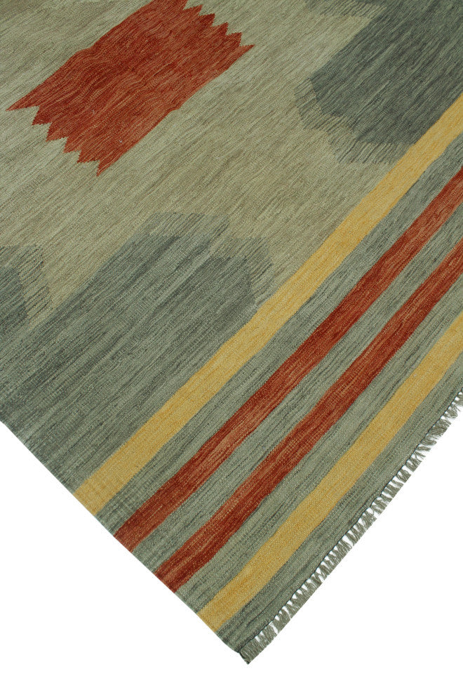 Winchester Kilim Janice Rust/Brown Rug, 5'0x6'7