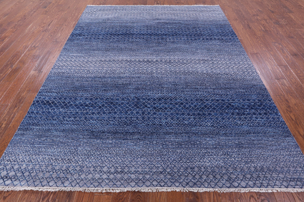 7' 11" X 10' 1" Handmade Savannah Grass Wool Rug - Q13249